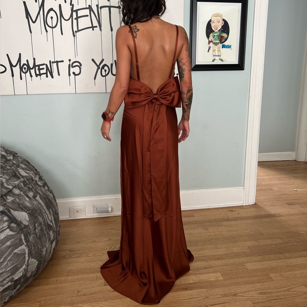Revelry Steph Satin Gown